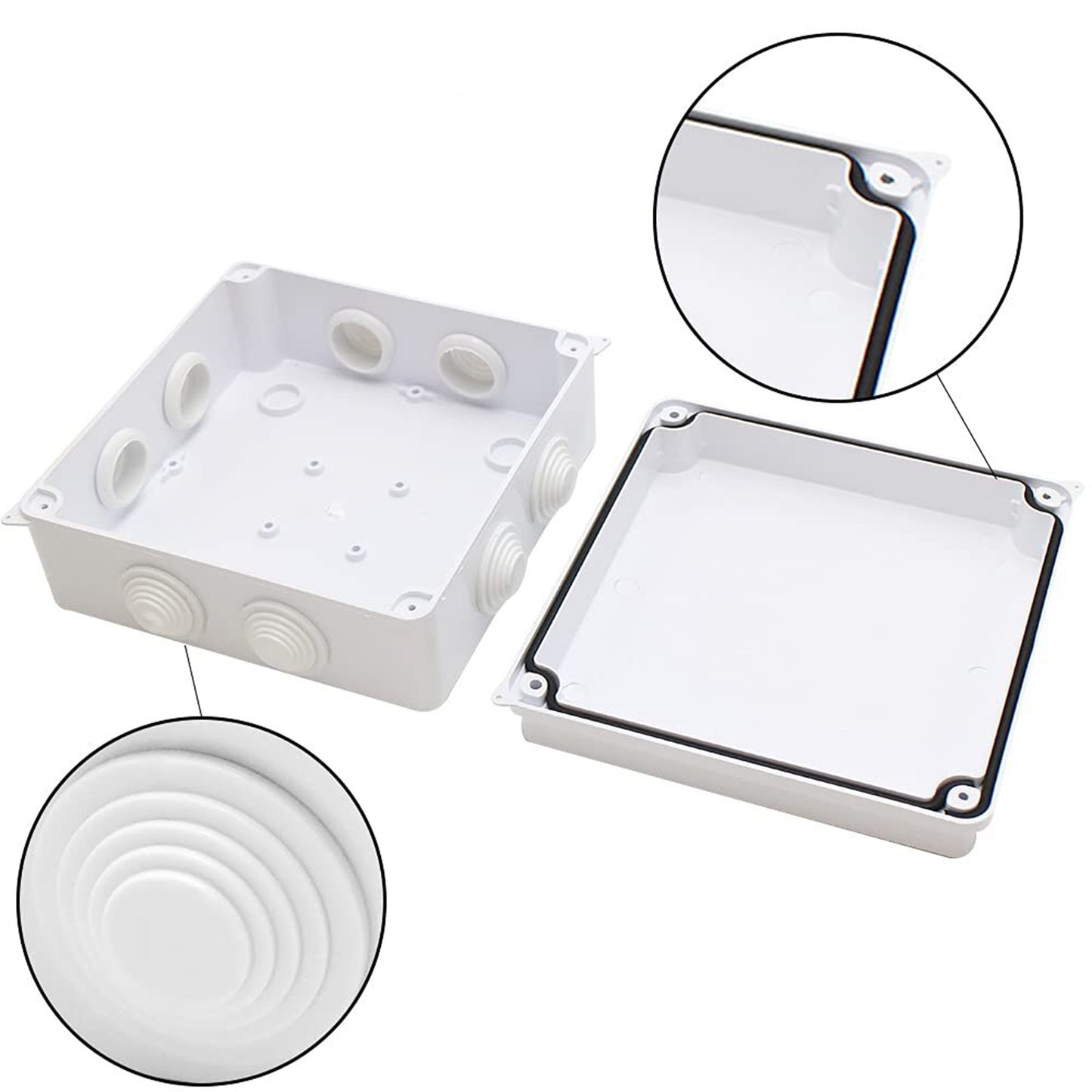 Caja Estanca 150x150x70mm Ip65 Caja De Derivación
