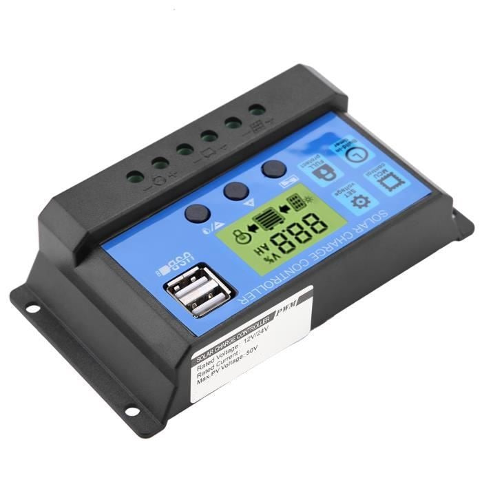 Regulador Carga Solar Digital 12v 24v 60a 2usb