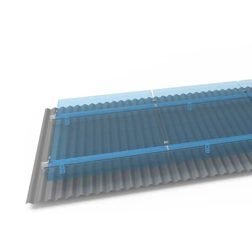 Fijación Tipo L Techo Estructura Solar