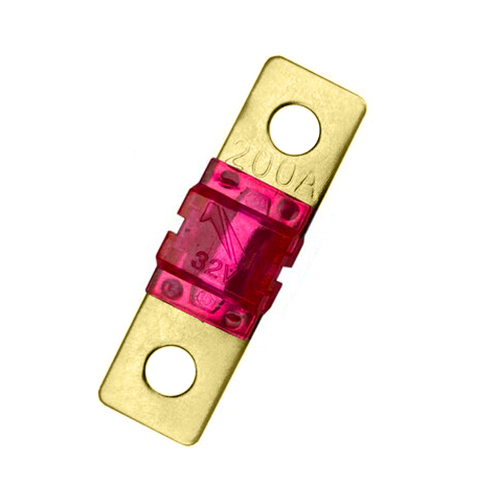 Fusible Batería 200a 32v 42x12mm Chapado Oro - Soliot