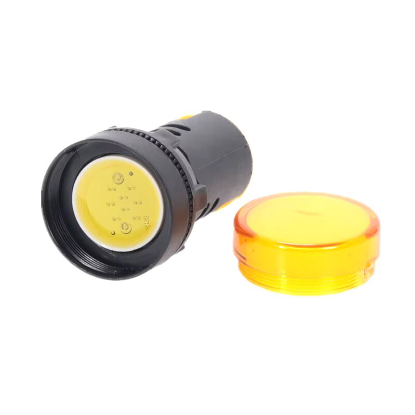 Luz Piloto Led Amarillo 22mm 220v Pack 10 Unidades