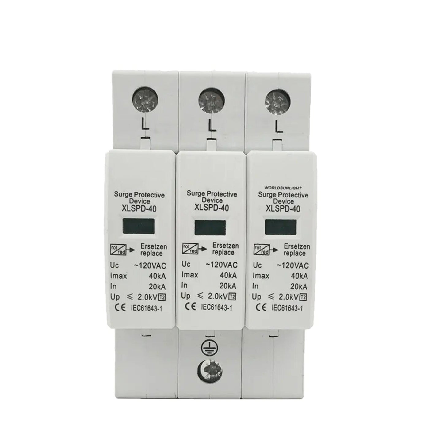 Protector Sobretensiones Pararrayos 385vac 3p 40ka
