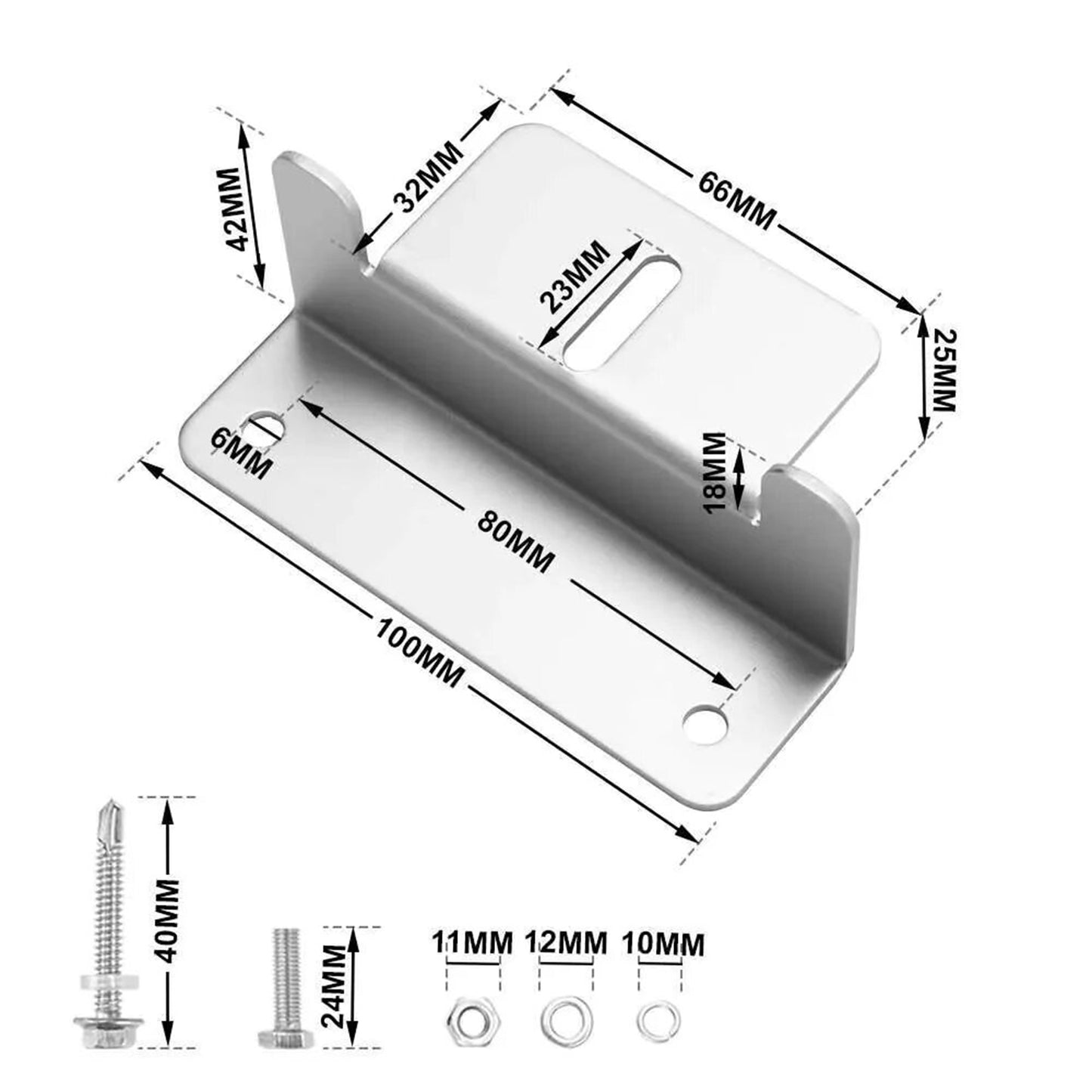 Kit Fijación De Montaje Panel Solar 4 Piezas