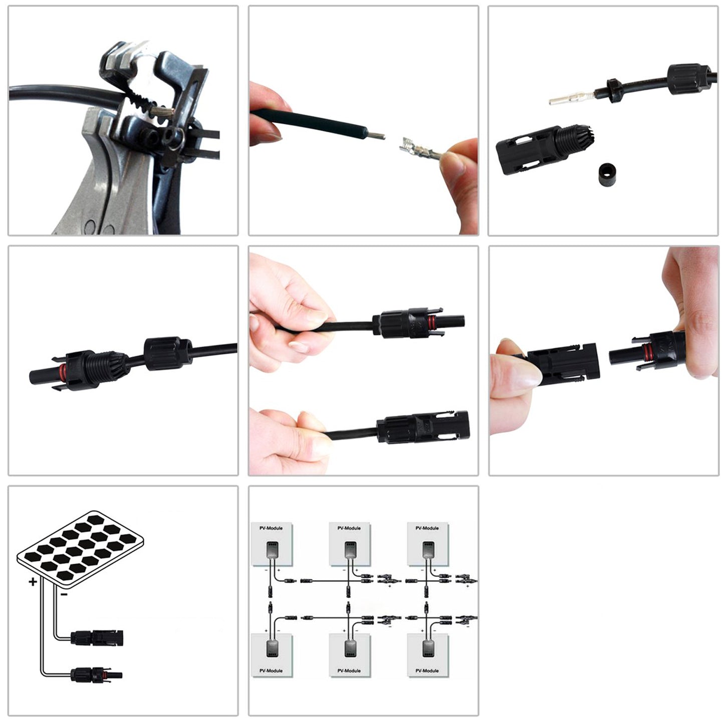 10 Pares Conector Mc4 Macho Hembra