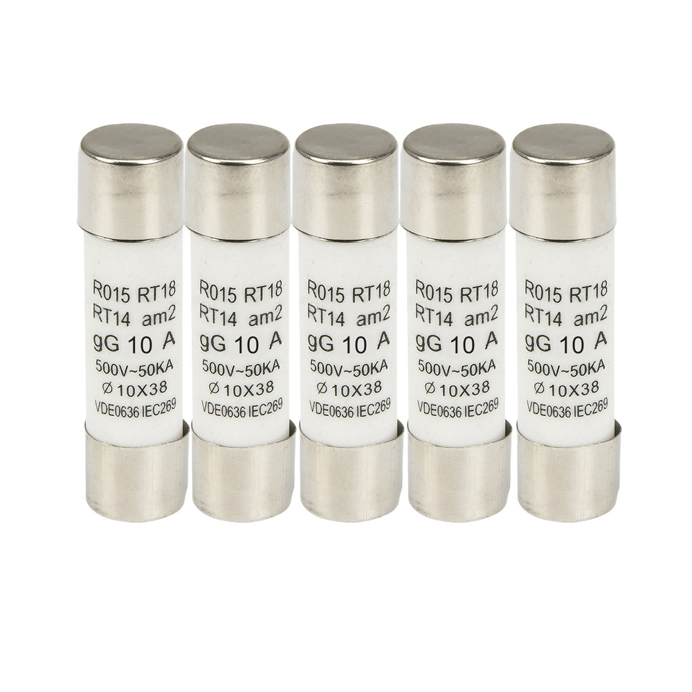 Pack 5 Fusibles 10a 10x38mm Soliot