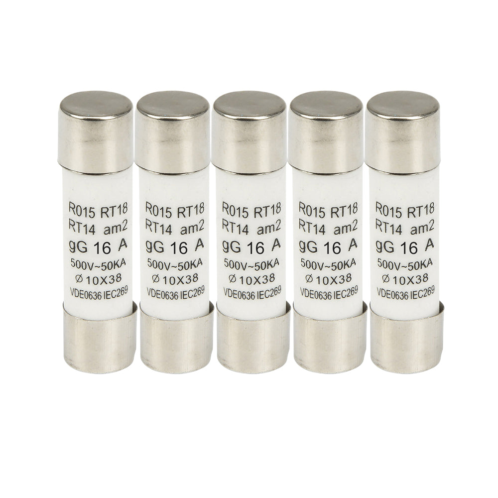 Pack 5 Fusibles 16a 10x38mm Soliot