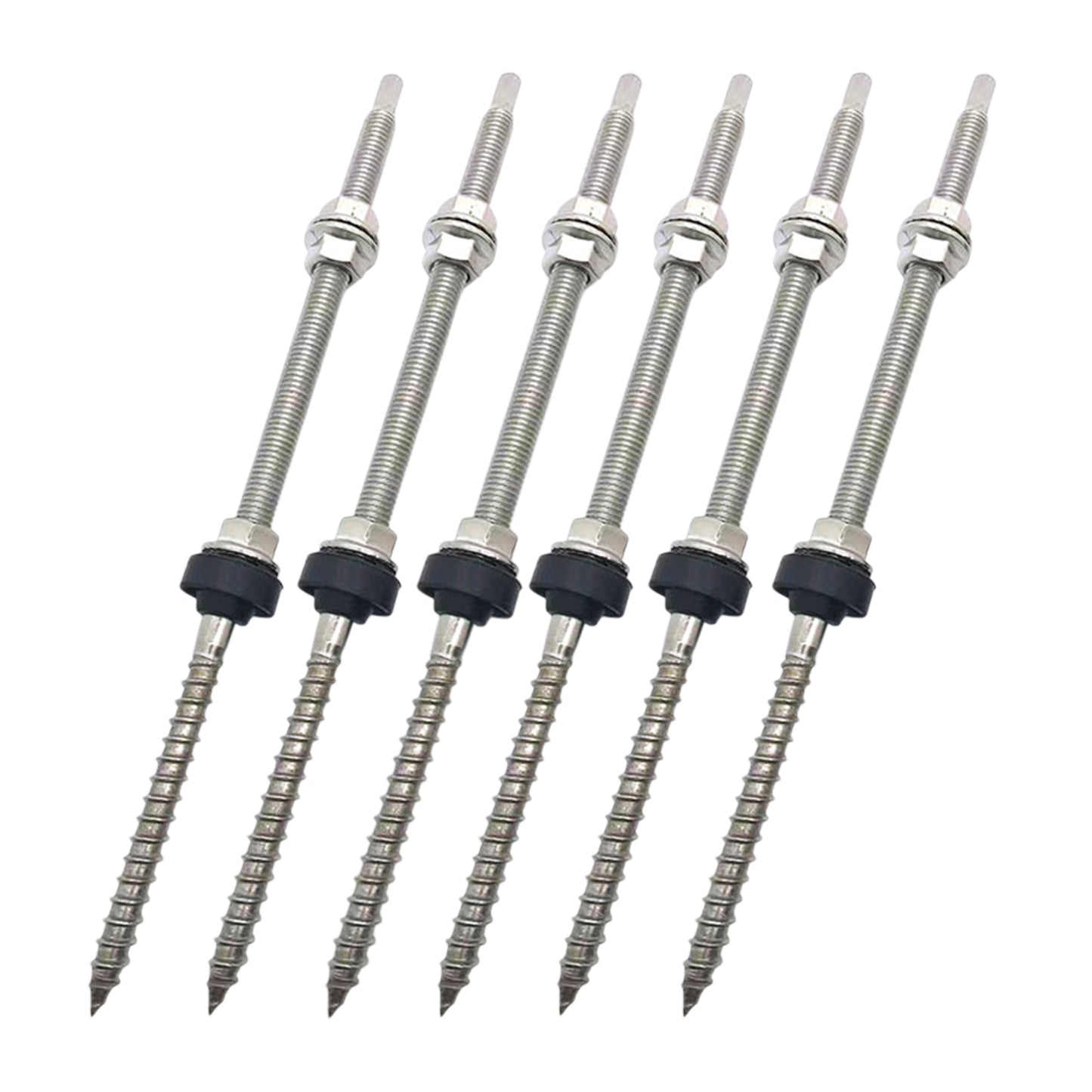 Pack 6 Fijaciones Pernos De Suspensión 180mm Anclaje Solar