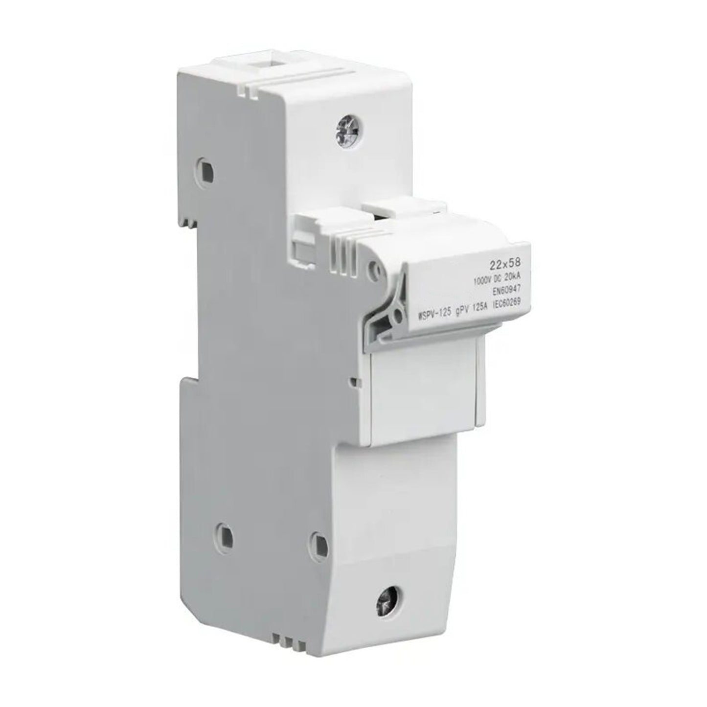 Portafusible Solar DC 22x58mm 1000V