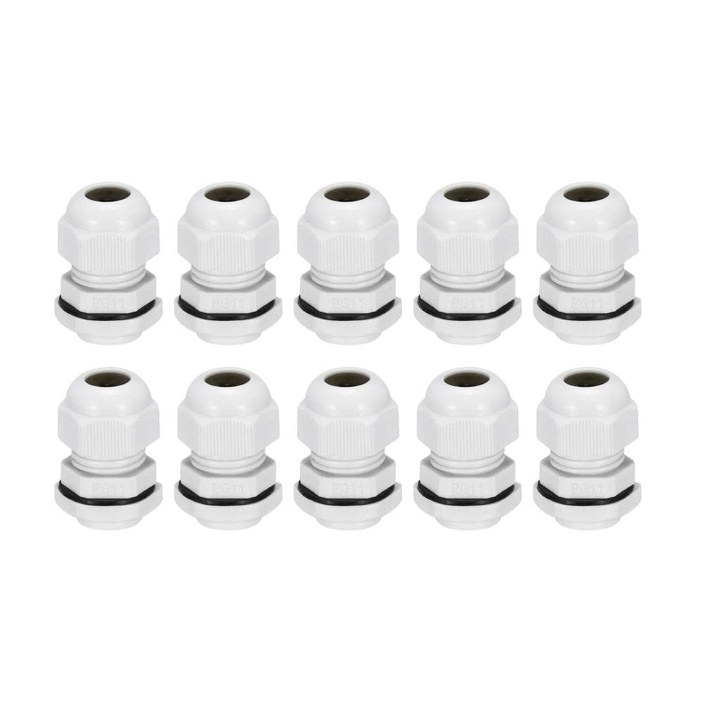 Prensa Estopa Pg11 Ip68 (5 - 10mm) Blanco 10 Unidades