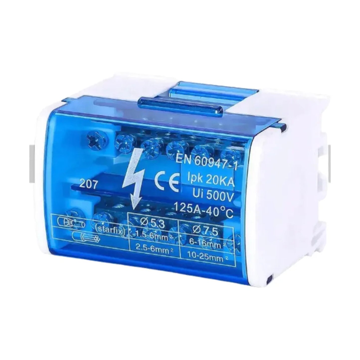 Repartidor Bipolar 2x7 Polos 125Amp