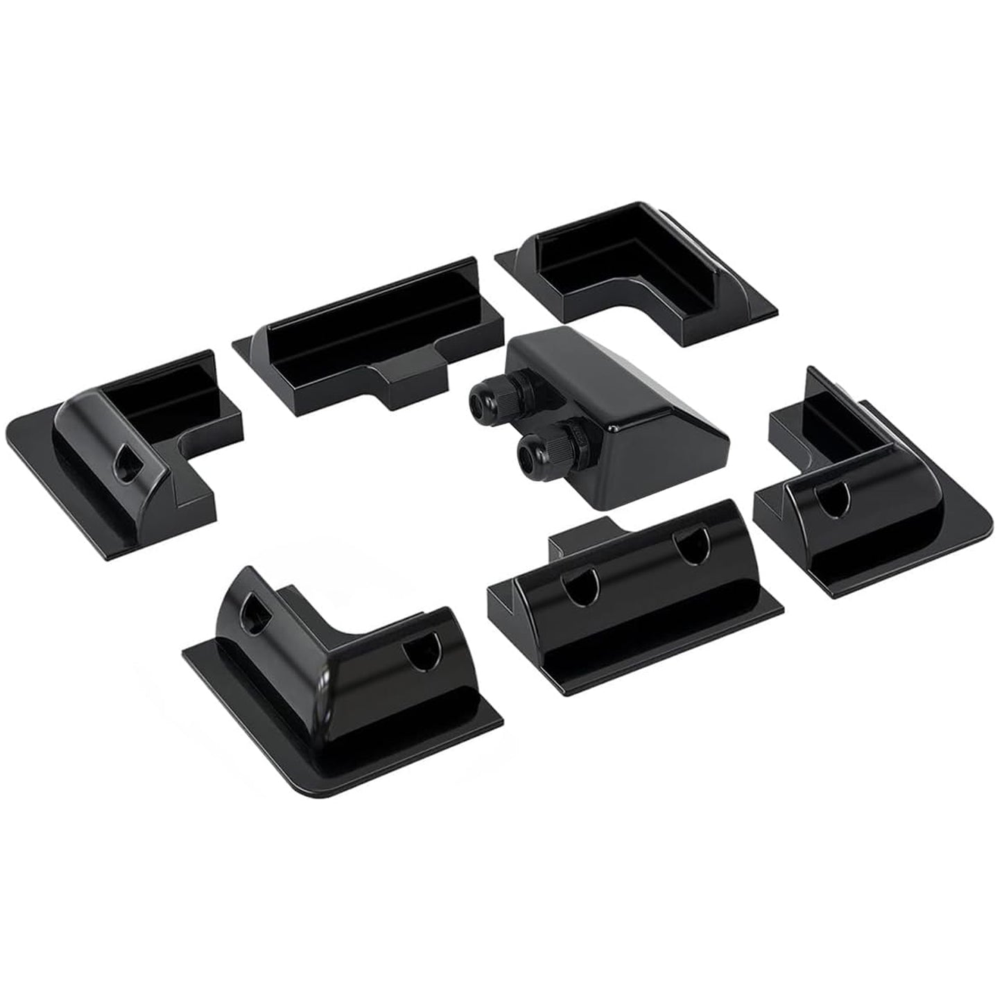Kit 7Pcs Soporte Plástico Solar para Vehículos