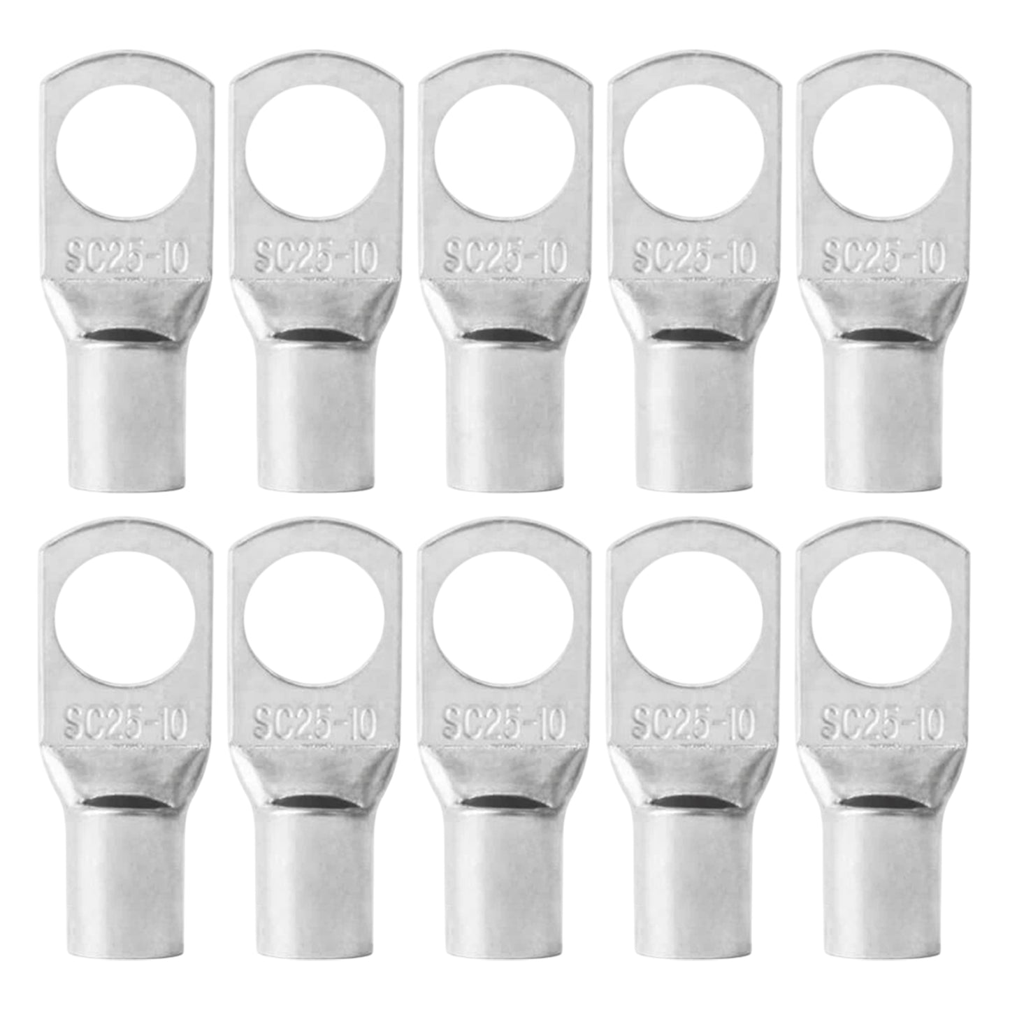 Pack 10 Terminales Ojo Batería Cable 25mm2 10mm Sc25-10