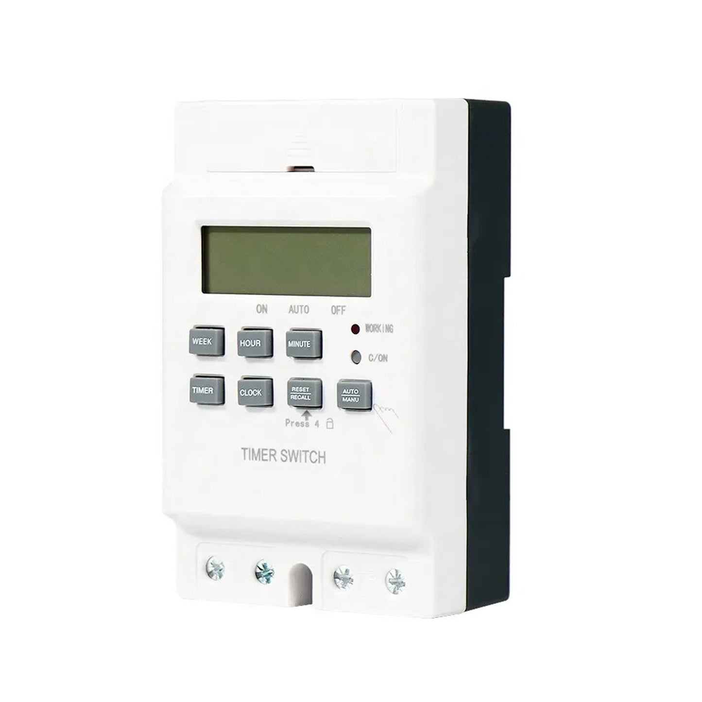 Temporizador Digital Programable Riel Din 220V 25A