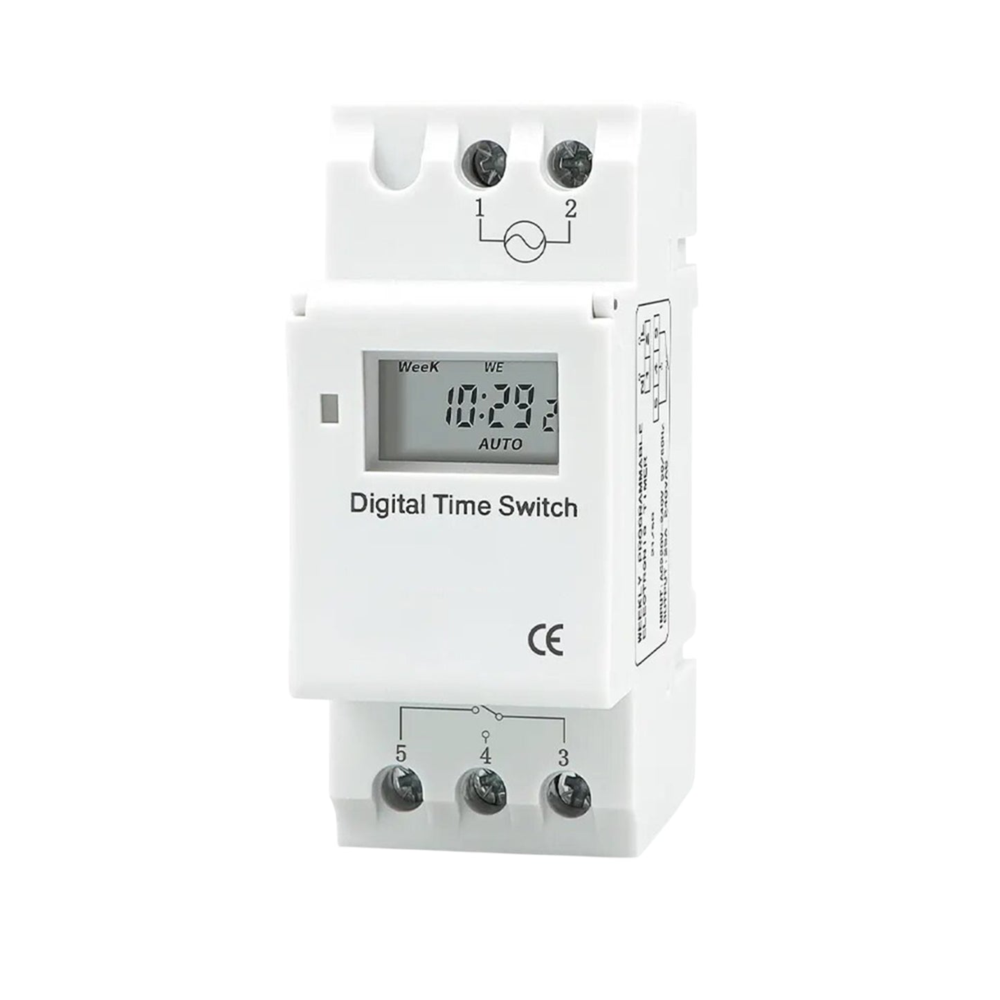 Timer Digital Programable Riel Din 220V 16A