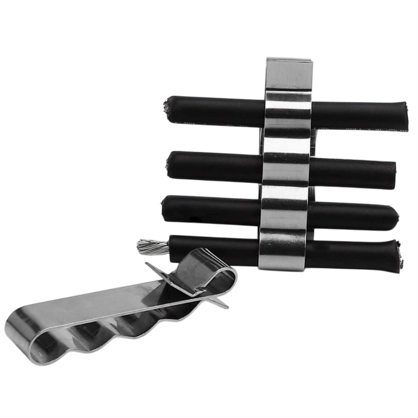 10 Clips Para 4 Cables 2.5-6mm² Acero Inoxidable