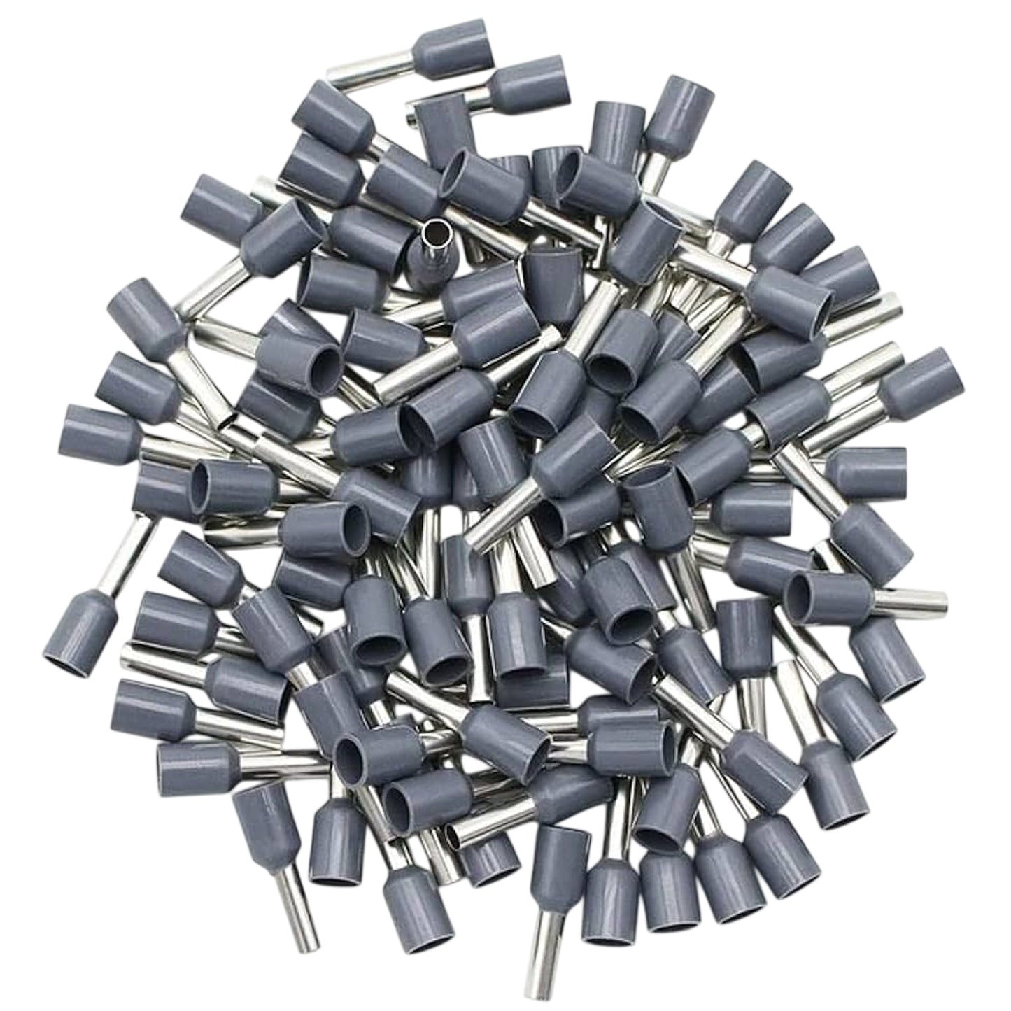Terminales ferrule 4mm2 12awg Gris 100un