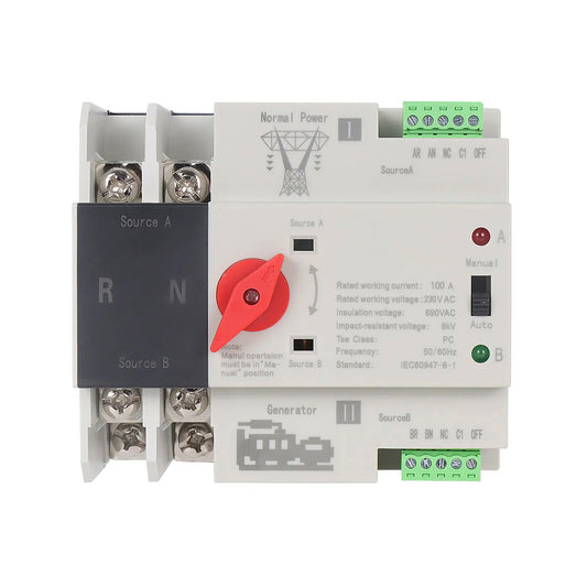 Interruptor Transferencia Automática Ats 100a 220v Generador