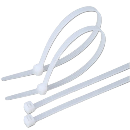Amarra Cable Plastica 4x150mm Blanco Set 100 Unidades