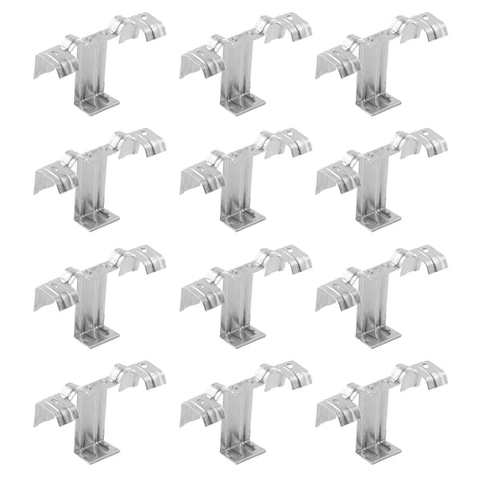 Pack 12 Fijaciones Clips Metálicos Drenaje Panel Solar