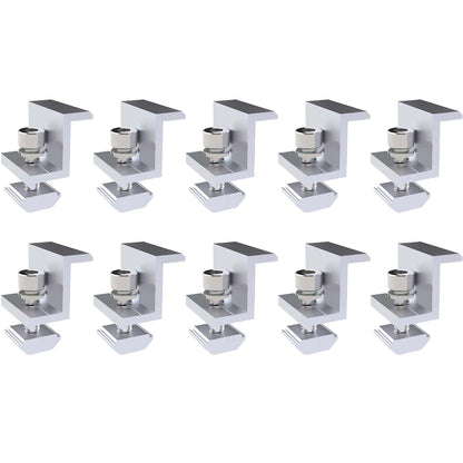 Pack 10 Abrazaderas Final Panel Solar 40mm