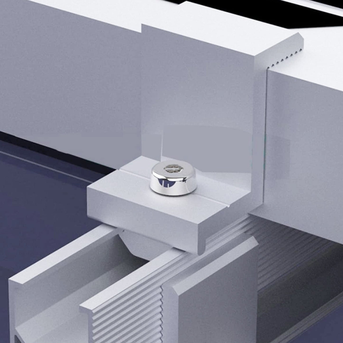 Estructura Montaje 6 Paneles Solares Techo Plano