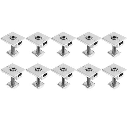 Pack 10 Abrazaderas Medio Panel Solar 40mm