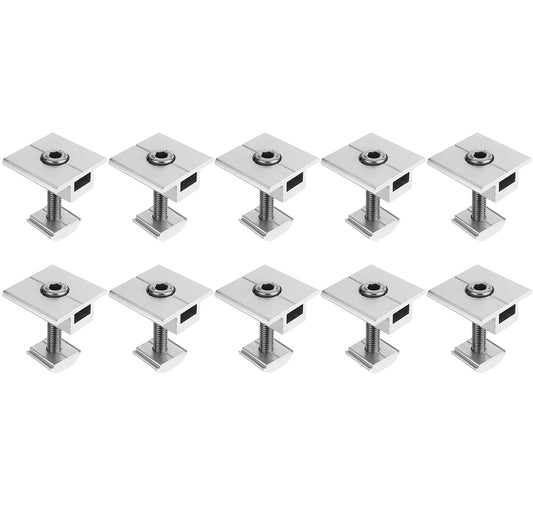 Pack 10 Abrazaderas Medio Panel Solar 40mm