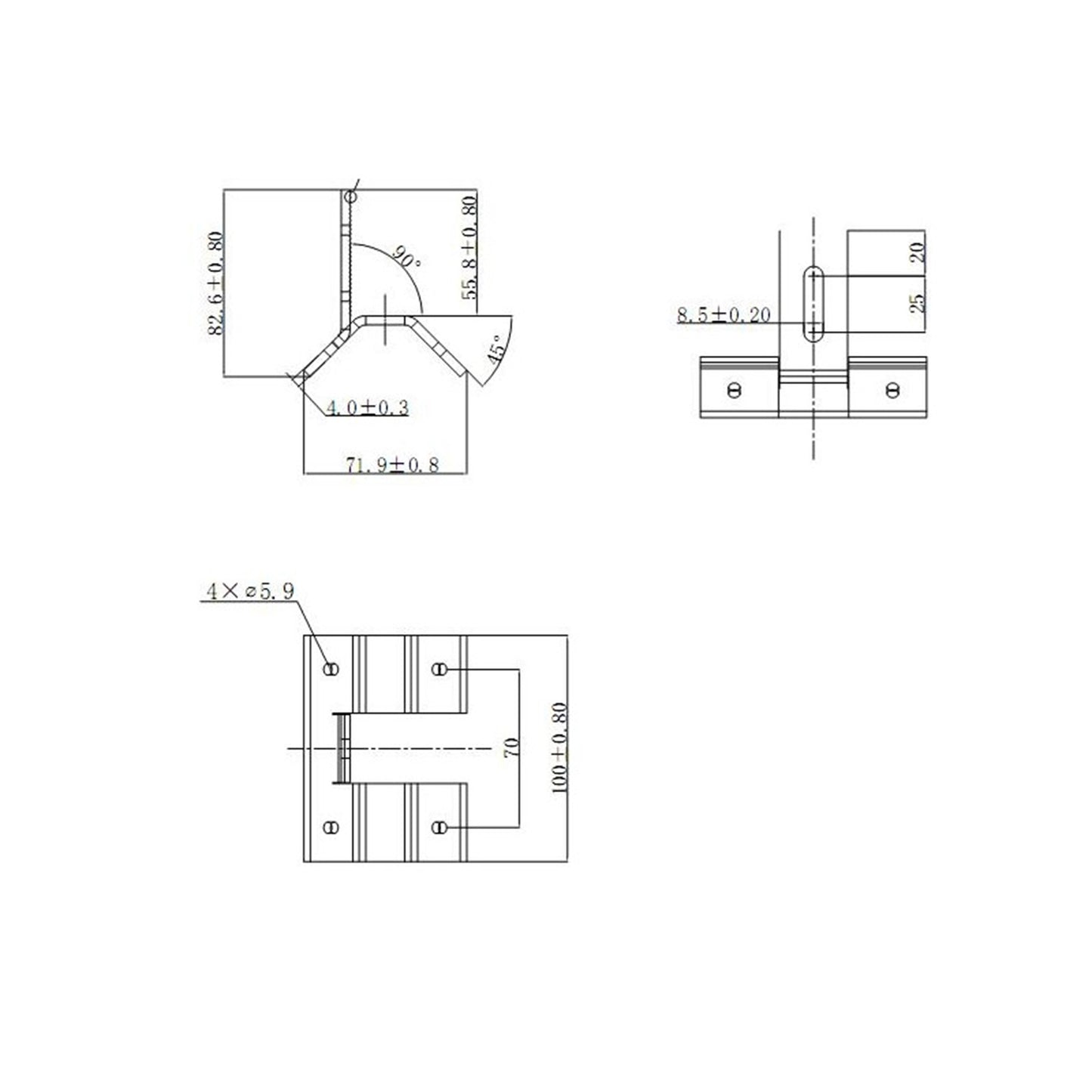 Anclaje Trapezoidal Riel Vertical GRD-SS-01