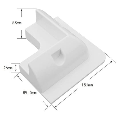 Base De Montaje Para Panel Solar Blanco