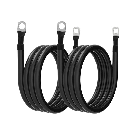 Par Cables Solar 1.5mt Sección 35mm2 Inversor A Batería