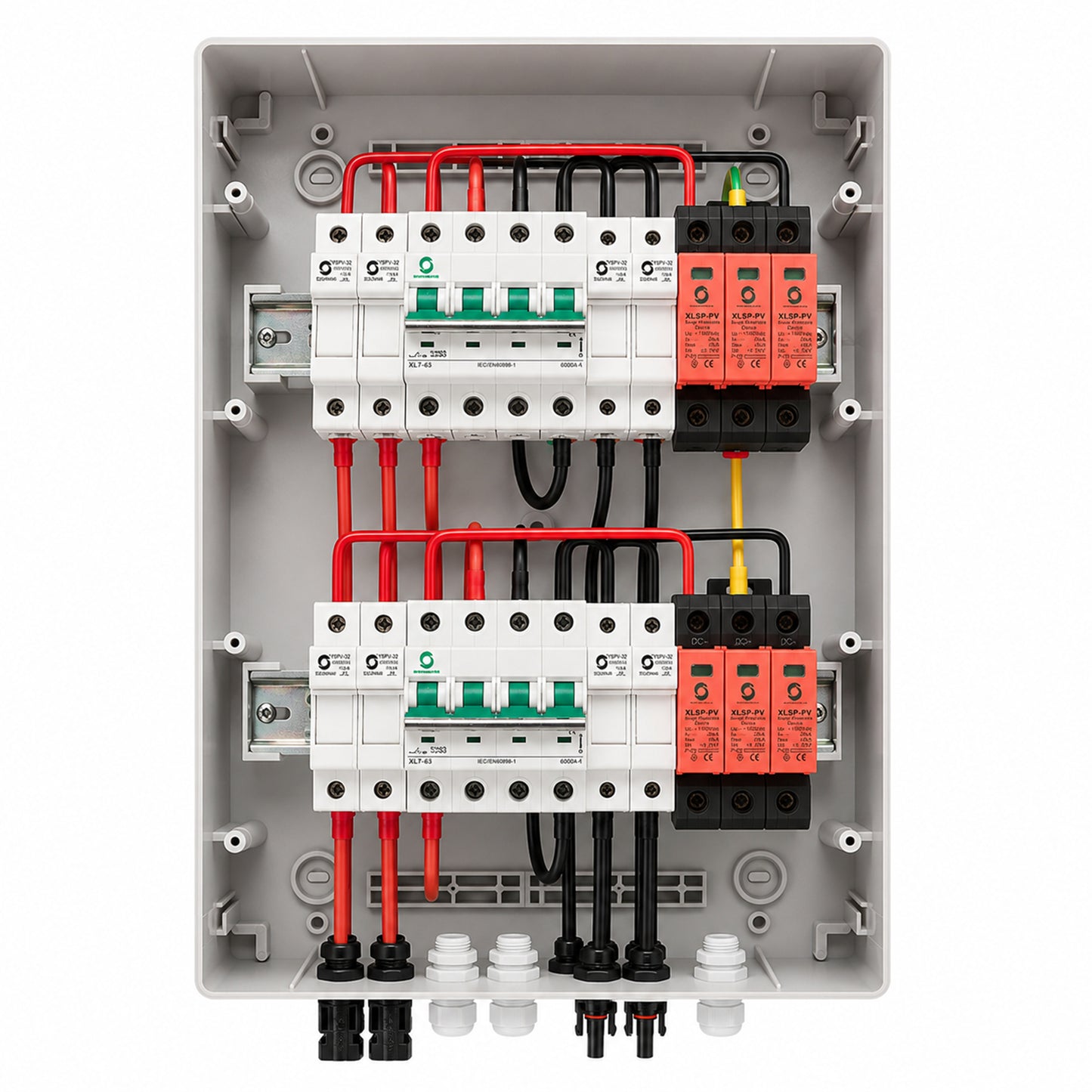 Caja Combinación String Solar Ip65 Wsdb-pv 4/2 16a 1000v