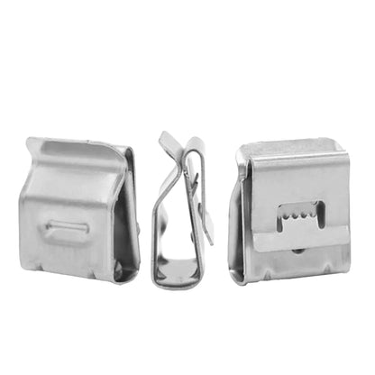 10 Clips Para Cables 2.5-6mm² Acero Inoxidable