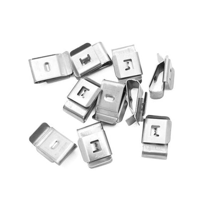 10 Clips Para Cables 2.5-6mm² Acero Inoxidable