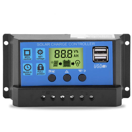 Regulador Carga Solar Panel Digital 12v 24v 30a