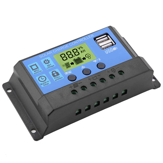 Regulador Carga Solar Digital 12v 24v 10a 2usb