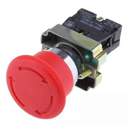 Pulsador De Emergencia Tipo Hongo 40mm Nc