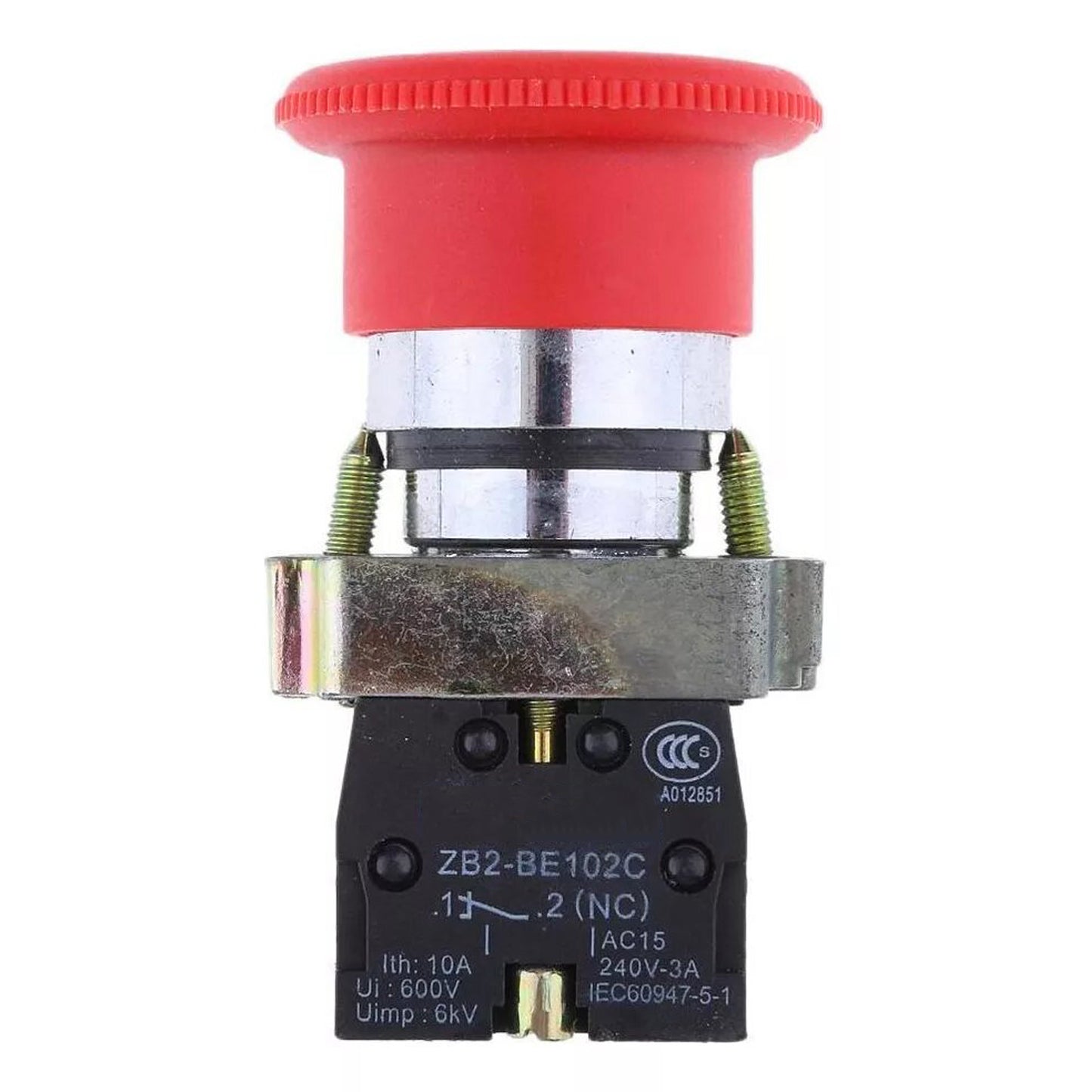 Pulsador De Emergencia Tipo Hongo 40mm Nc