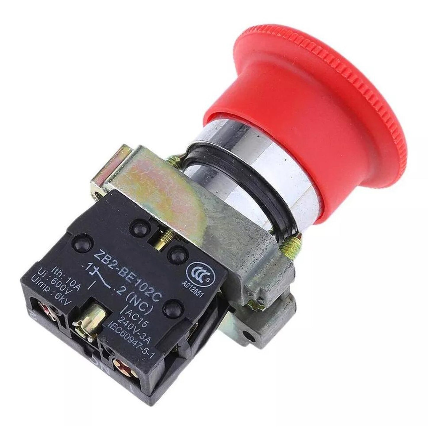 Pulsador De Emergencia Tipo Hongo 40mm Nc