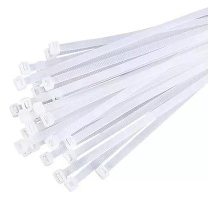 Amarra Cable Plastica 4x150mm Blanco Set 100 Unidades