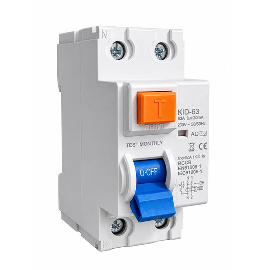 Interruptor Diferencial RCCB 2P 63A 30mA 230V AC