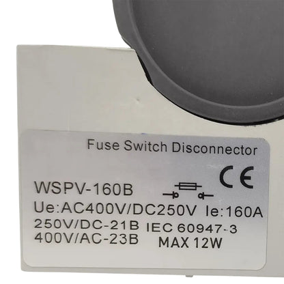 Desconector 3p 160a 400VAC 250VDC Para Fusibles NH00