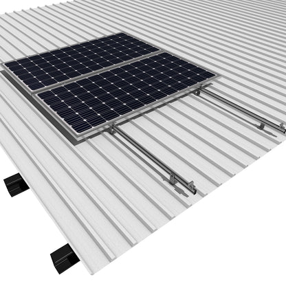 Estructura Montaje 6 Paneles Solares Techo Plano