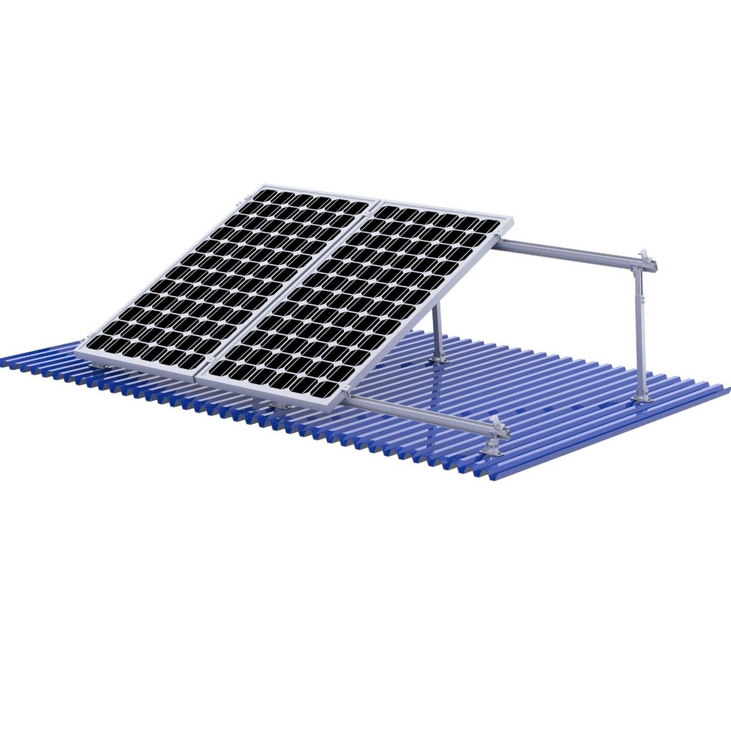 Estructura 6 Paneles Solares Techo Inclinado 20-40° – Soliot
