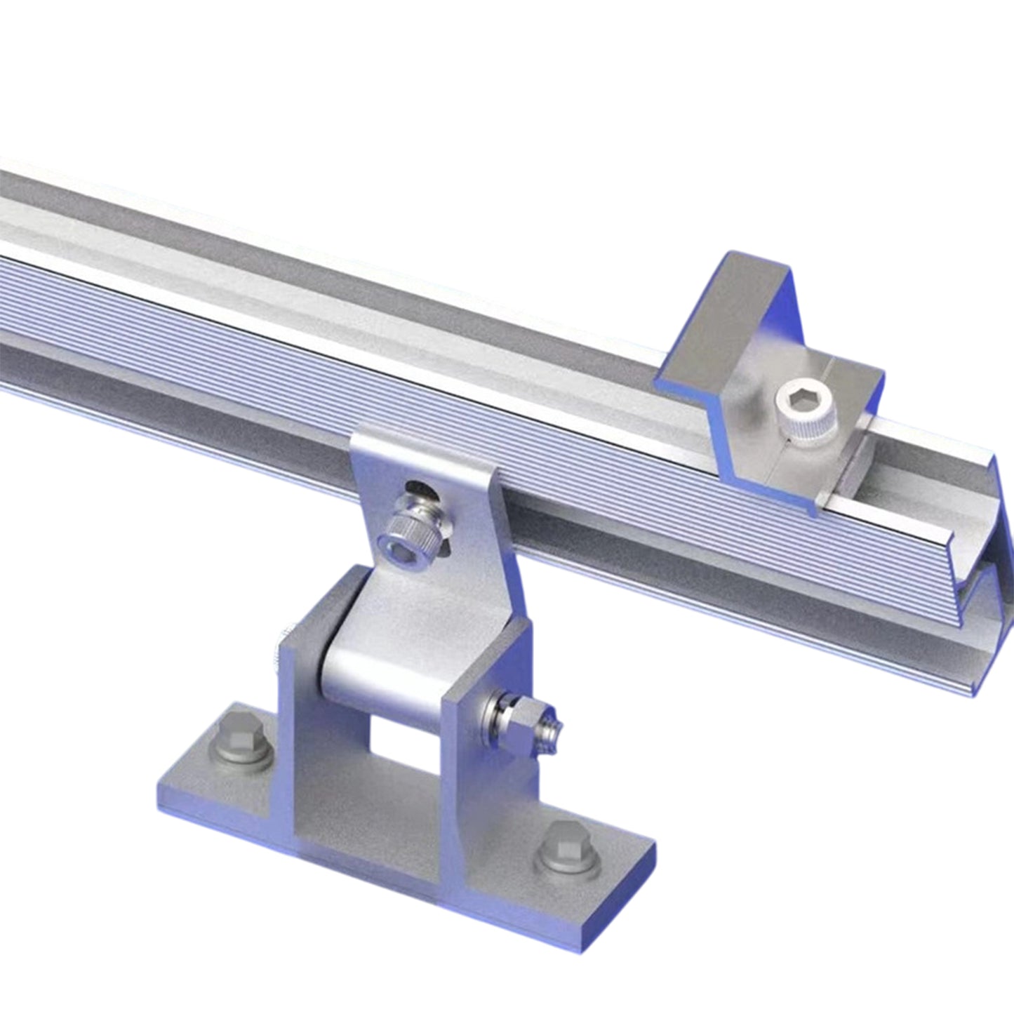 Estructura 4 Paneles Solares Techo Inclinado 20-40°