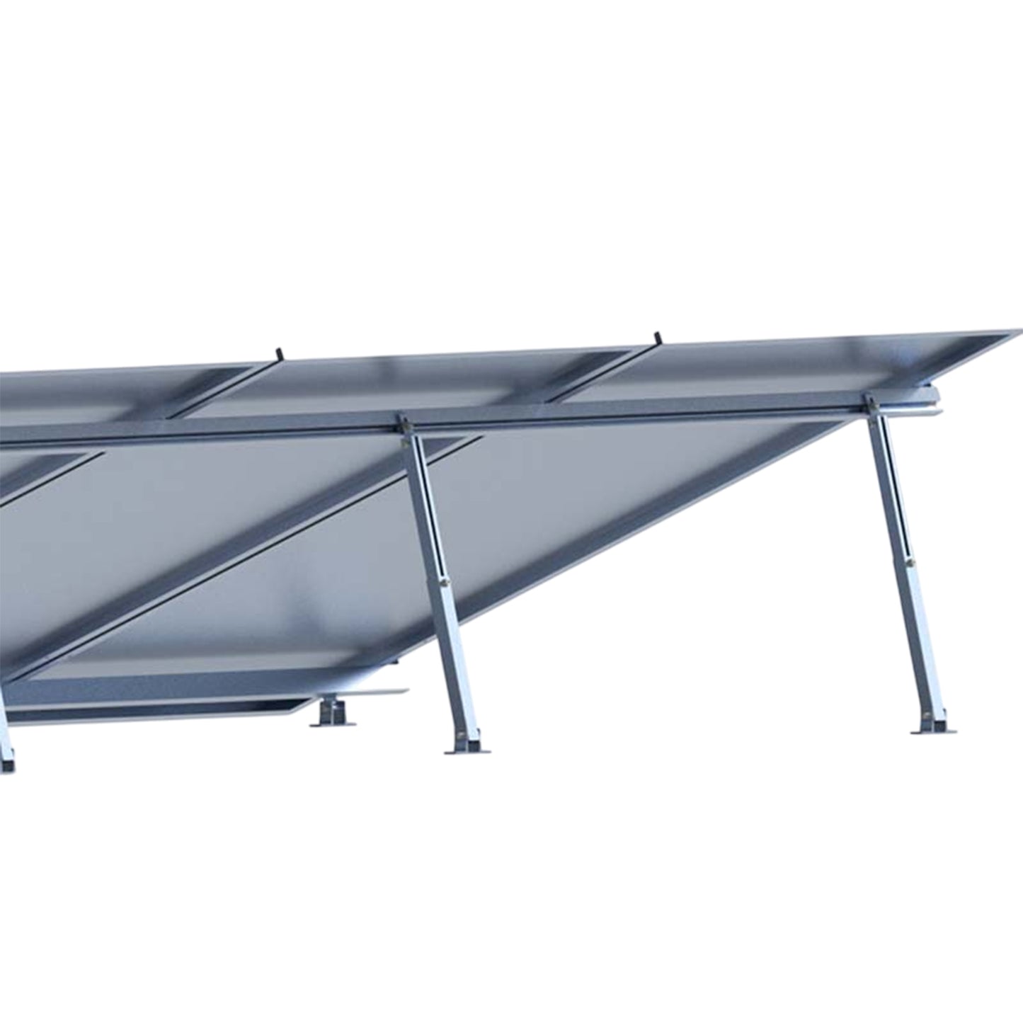 Estructura 6 Paneles Solares Techo Inclinado 20-40°