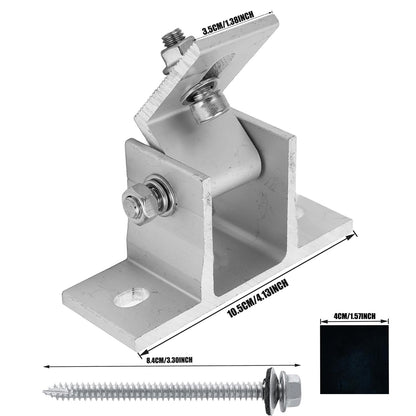 Fijación Soporte Base Ajustable Tipo L Solar