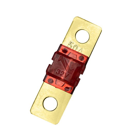 Fusible Batería 50a 32v 42x12mm Chapado Oro - Soliot