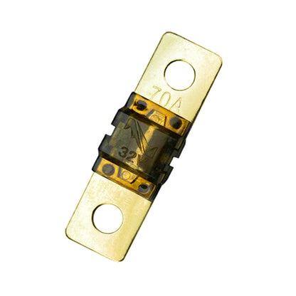 Fusible Batería 70a 32v 42x12mm Chapado Oro - Soliot