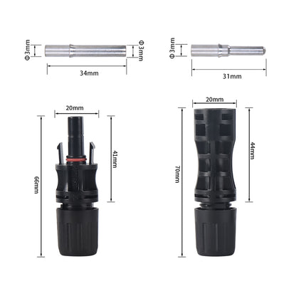 Par Conector Mc4 10mm2 1500v 50A