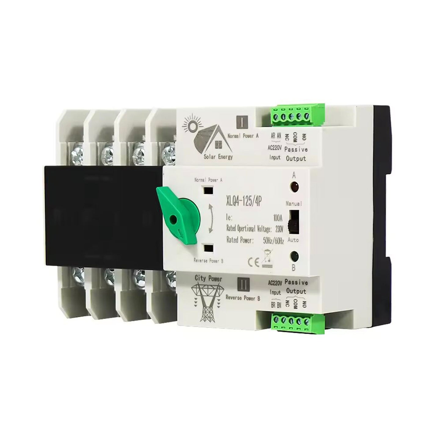 Interruptor Ats Transferencia Automática 4p 100a Trifásico